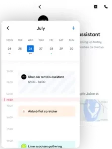 financial app mockups with calendar screen