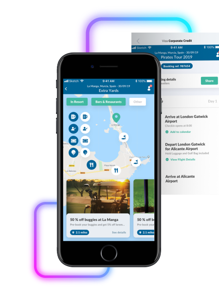 Design Of Mobile App For Your Golf Travel