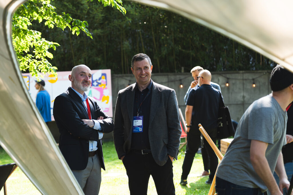Ailleron Innovation Forum 2025 networking in Manggha garden